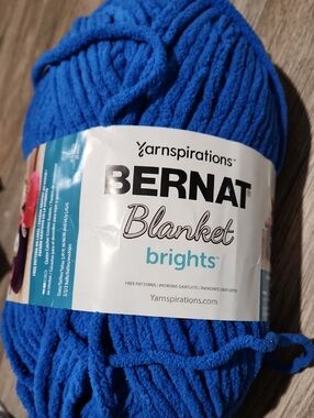 Bernat Blanket Brights Plush Yarn - Royal Blue